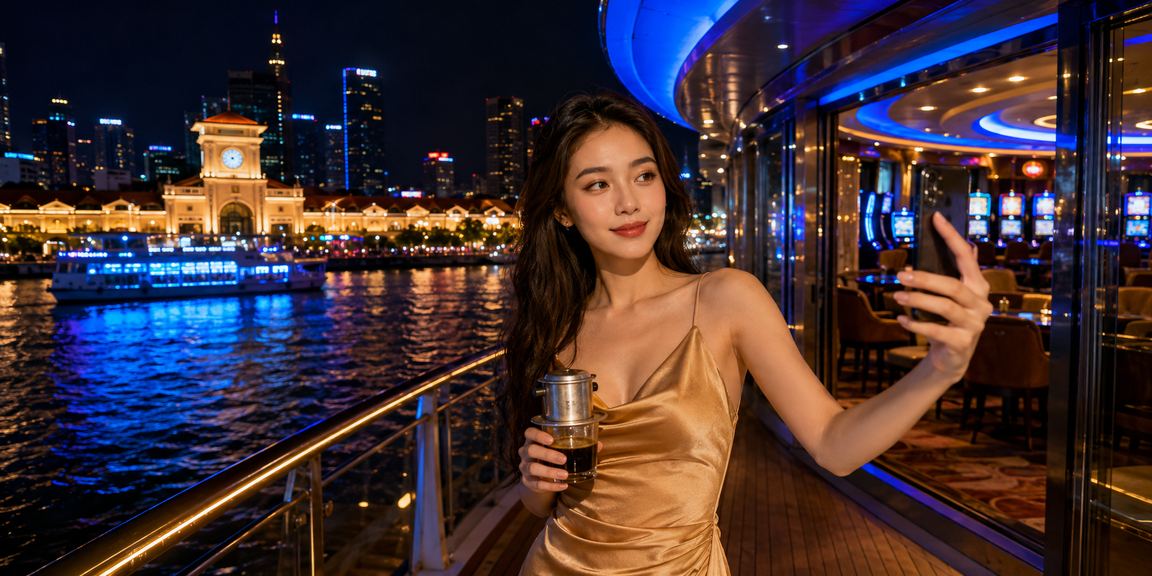 Người dùng TP.HCM truy cập hipclup trên điện thoại tại quán cà phê