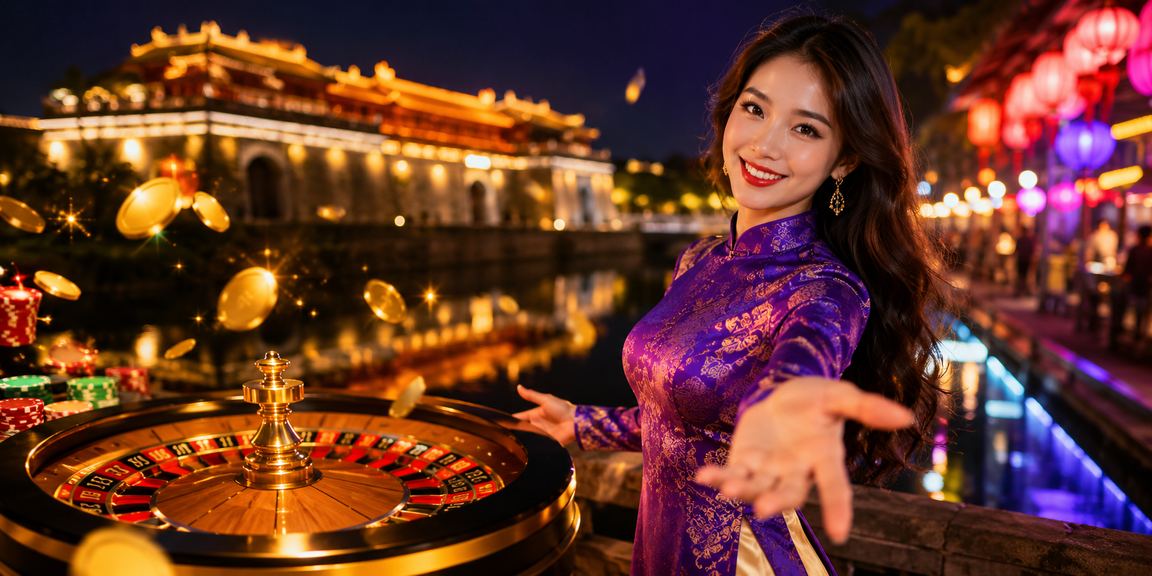 Bàn roulette với không khí cổ kính Huế - trải nghiệm casino trực tuyến